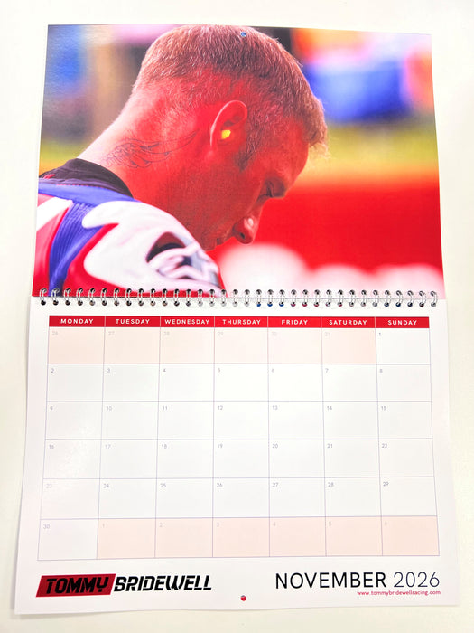 2026 Tommy Bridewell Calendar