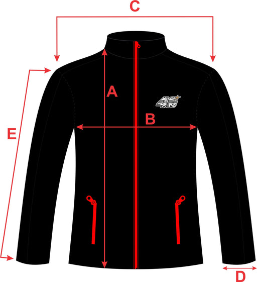 Paddock jacket sizing chart