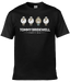 Tommy Bridewell TB46 Sheeps 46 t-shirt — black with cartoon sheep design and Forty Six logo