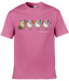 Tommy Bridewell TB46 Sheeps On Tour t-shirt — pink with cartoon sheep and flags